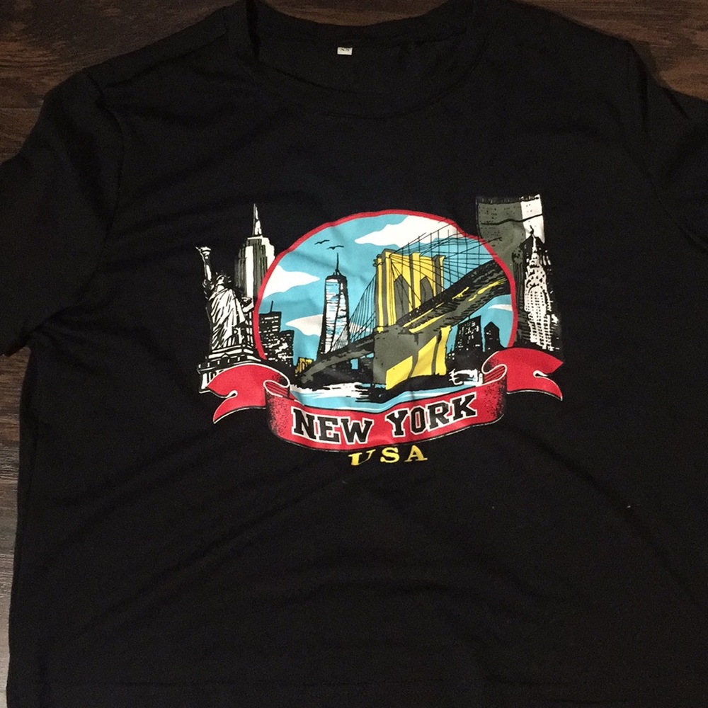 New York USA tee